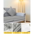 thumbnail image 4 of Grey Couch Cushion Covers, Stretch Seat Cushion Covers for Sectional Sofa, Modern Pure Gray Individual Sofa&nbsp;Slipcovers Furniture Protector with Elastic&Straps Small 1Pcs, 4 of 7