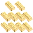 thumbnail image 4 of BRIGHTFUFU 10 Uds casa de muñecas barras de oro modelo Mini ladrillo dorado diseño en miniatura barras de oro tamaño L hueco, 4 of 7