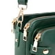 thumbnail image 4 of Bolso bandolera para mujer Bolso retro de moda Bolsos de hombro de viaje (Verde oscuro), 4 of 5