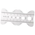 thumbnail image 4 of Medidor de tornillos, herramienta de medición de roscas métricas, tabla de tamaños de tornillos, regla, comprobador de roscas de tuercas y, 4 of 8