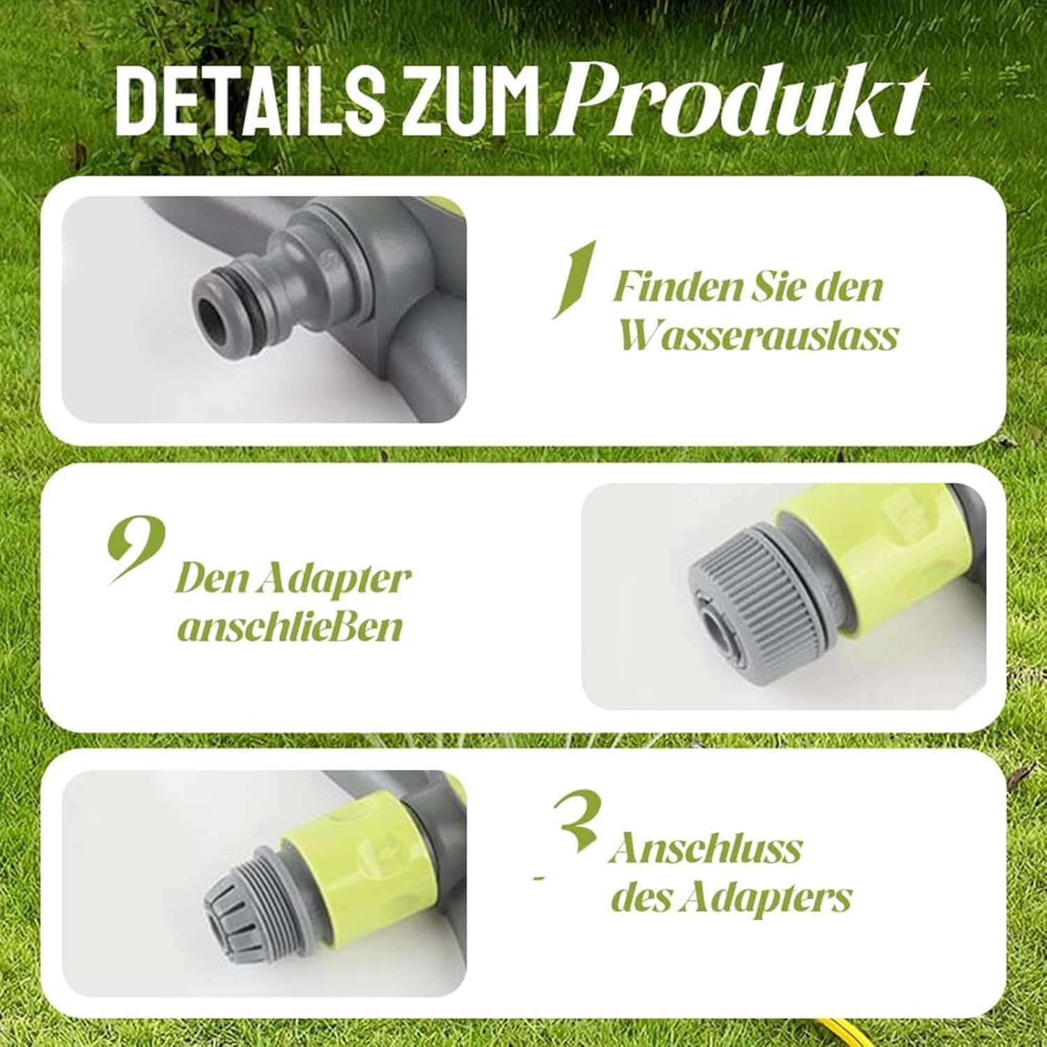 Sprinklers for Yard,8-Mode 360 Rotating Irrigation System | Water-Saving Lawn Sprinklers for Yard - for Patio Farm Plants Flower Vegetable Landscape Watering Gardening