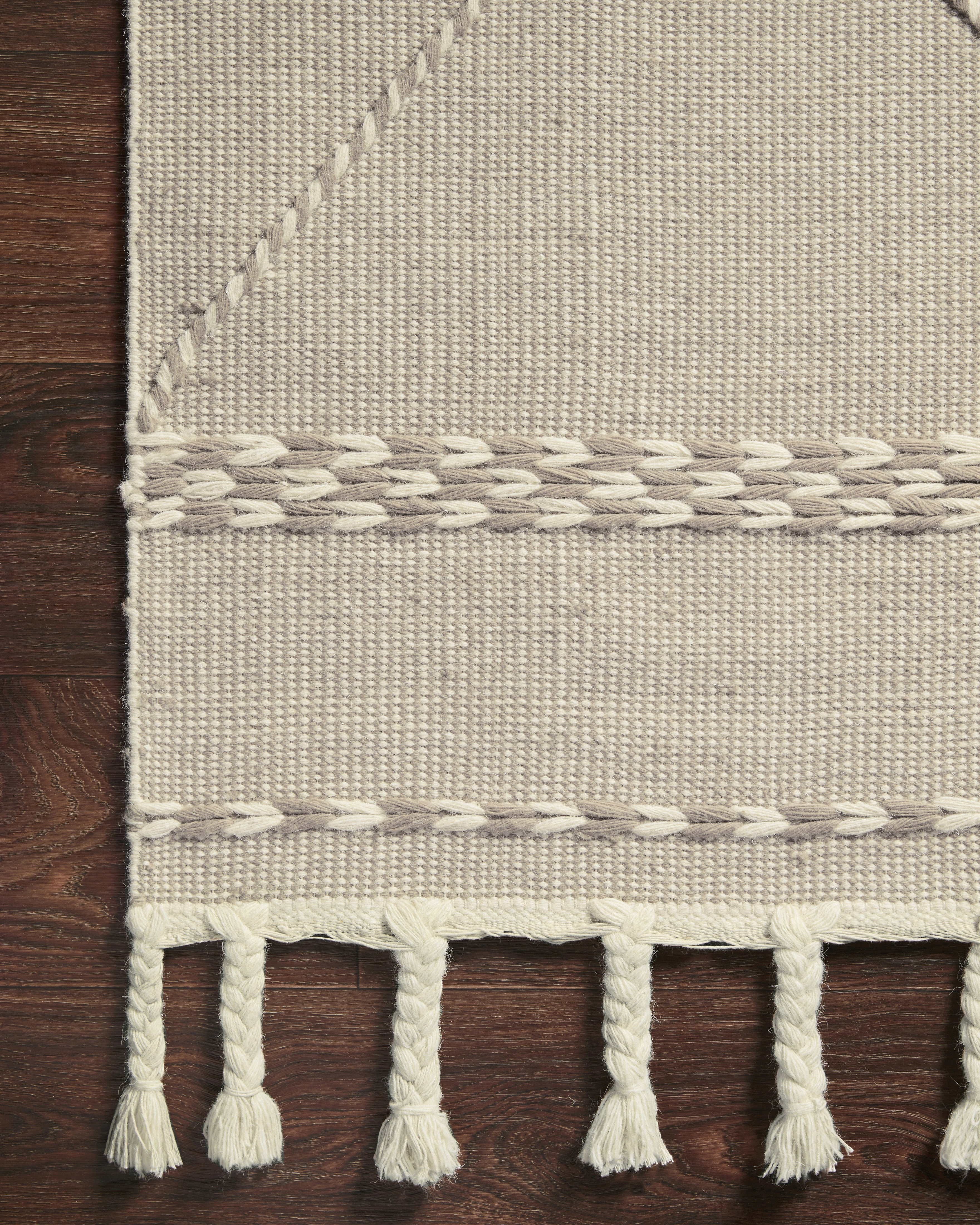 Loloi Sawyer SAW-03 Sand Geometric Area Rug 18" x 18" Sample Swatch