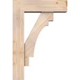 thumbnail image 3 of Ekena Millwork 7 1/2"W x 26"D x 38"H Merced Block Smooth Bracket w/ Offset Brace, Douglas Fir, 3 of 25