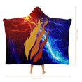 thumbnail image 2 of Preston-Playz Wearable Blanket Hoodie, Multi-size Hooded Blanket, Warm Cozy Wearable Blanket with Hood 40"x50", 2 of 8