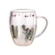 thumbnail image 2 of Taza de café de cristal navideña, taza para leche, 350ml, jugo de té, taza de agua ligera, tazas de café expreso para uso diario en el hogar, fiesta Macarena taza de leche, 2 of 8