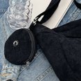 thumbnail image 2 of Bolso de hombro informal para mujer, bandolera de gran capacidad, bolso de compras (negro), 2 of 8