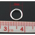 thumbnail image 3 of J190 - THICK - 200 pcs. Silver Plated Open Jump Rings - 8mm - 15 Gauge - HIGH QUALITY, 3 of 4