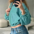 thumbnail image 6 of Timegard Womens Long Sleeve Tops Crewneck Drop Shoulder Sweatshirts Casual Loose Pullover Fall Winter, 6 of 6