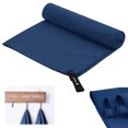 thumbnail image 1 of Toalla de microfibra, 80x40cm azul marino, toallas de microfibra de secado rápido para playa, gimnasio, toalla deportiva, toalla de viaje, toalla de playa, 1 of 7