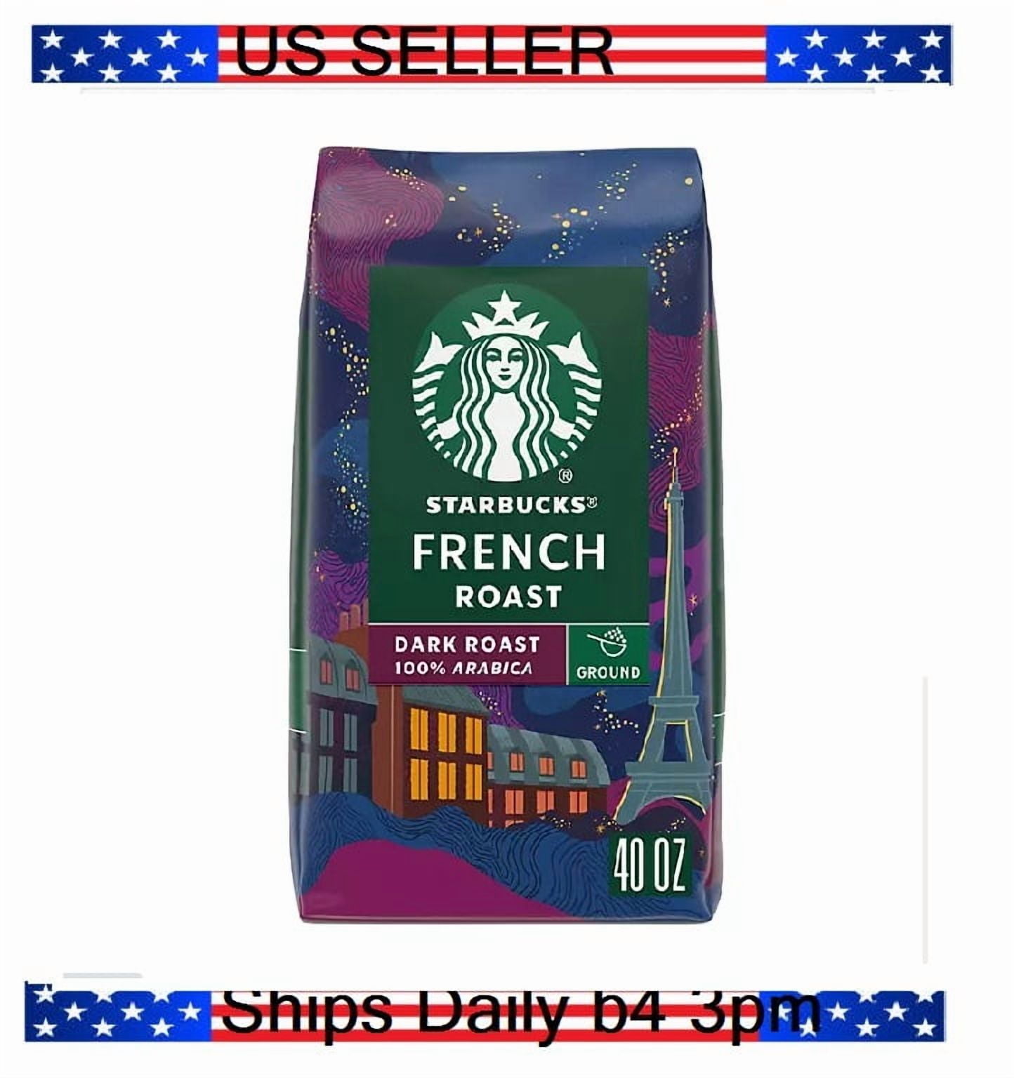 Starbucks Dark French Roast Ground Coffee, 40 oz.pack of 2