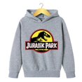 thumbnail image 3 of Ropa para niños Sudadera con capucha con estampado de dinosaurios de Jurassic Park para niños y niñas, sudadera de ocio para primavera y otoño, abrigo para niños de 3 a 12 años, 3 of 4