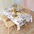 thumbnail image 3 of Bull Terriers and Hearts Rectangle Tablecloth 60"x102",Waterproof Polyester Rectangle Table Cloth, Wipeable Spillproof Polyester Tablecloth for Dining, Camping, Indoor and Outdoor, 3 of 6