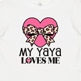 thumbnail image 4 of Inktastic Yaya Loves Me Girls Valentine Grandchild Girls Baby T-Shirt, 4 of 5