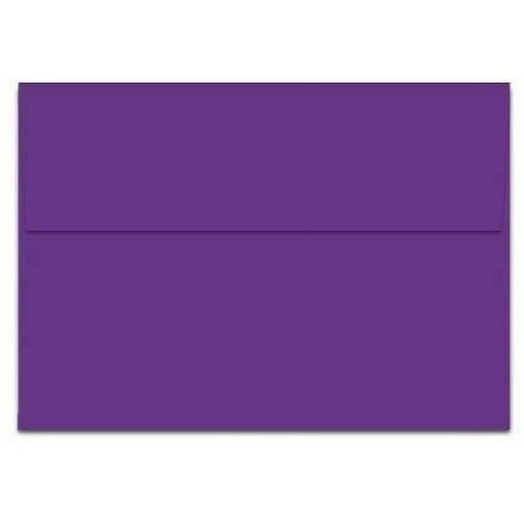 100 Purple A7 Envelopes - 7.25" x 5.25" - Square Flap - EnvelopesOn Brand Envelopes