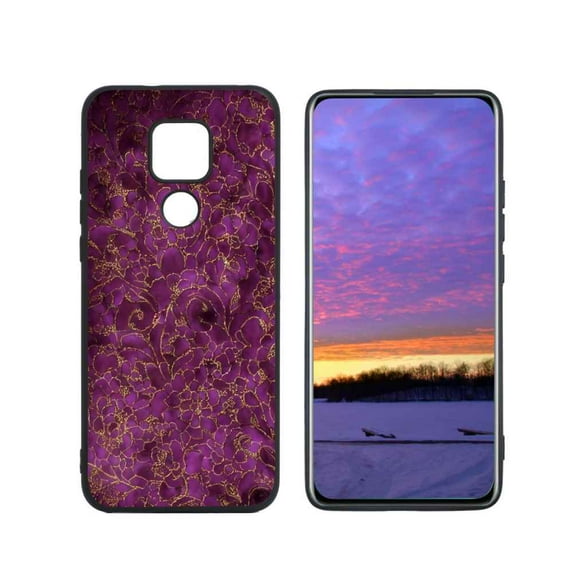 Compatible with Moto G Play 2021 Phone Case, Purple-579 Case Silicone Protective for Teen Girl Boy Case for Moto G Play 2021
