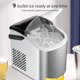 thumbnail image 3 of Máquina para hacer hielo en pepitas autolimpiable de Aoresac para encimera, 9 cubos listos para usar, 3 of 8