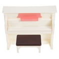 thumbnail image 4 of WHAMVOX 2 Sets Mini House Accessories Tiny Piano White for Creativity Games, 4 of 8