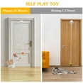 thumbnail image 2 of Lvelia Cat Toys Hanging Door Automatic Cat Toy Interactive Elastic Rope with Feather,Detachable Cat Teaser,Cat Catching Game Door Hanger,Self Play Cat Toys,White, 2 of 7