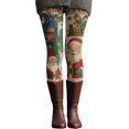 thumbnail image 2 of Christmas Leggings for Women Elastic High Waist Festive Print Soft Stretch Tight Pants Workout Yoga Pants, 2 of 6