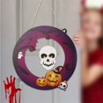 thumbnail image 3 of Halloween Door Sign, Bat Pumpkin Ghost Decorative Hanging Ornament Party Favor Gift, 3 of 8