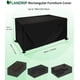 thumbnail image 2 of Landrip - Funda rectangular para mesa de jardín, impermeable, 420D, anti-UV, para sala de estar, mesa de exterior, 180 x 120 x 74 cm, 2 of 8
