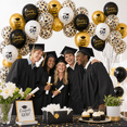 thumbnail image 7 of Graduation Party Decorations Balloons 12 Inch Black Gold Graduation Balloons with Balloon Ribbons for Graduation Party Favors Supplies 75 Pack, 7 of 7