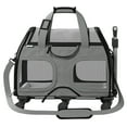 thumbnail image 6 of Katziela Luxury Rider Pet Carrier with Removable Wheels Telescopic Handle (Black and Gray) Pack 1, 6 of 8