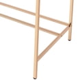 thumbnail image 6 of GZXS Minimalist 40" Home Office Desk with Charging Outlet, USB Port, Gold Legs, and Glossy MDF Top for Study or Workspaces (Light Blue), 6 of 7