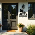thumbnail image 5 of AOLOA Personalized Beach Metal Signs, Custom Palm Trees Metal Name Sign, Custom Signs Outdoor Metal, Outdoor Metal Family Name Sign, Custom Cabin Sign, Beach House Decor, Coastal Wall Decor(10inches), 5 of 8