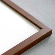 10x15 Frame Brown Mahogany Picture Frame - Solid Wood Frame Kit Includes UV Acrylic Plexiglass,