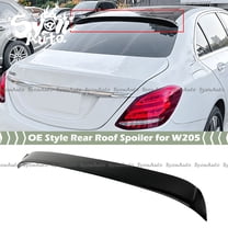 FOR 2015-2021 MERCEDES BENZ W205 SEDAN OE STYLE GLOSS BLACK REAR ROOF SPOILER WING