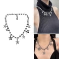 thumbnail image 3 of Collar de estrella hueca, collar de clavícula, joyería de moda, collar Y2k fresco y dulce, 3 of 5