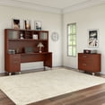 thumbnail image 2 of Bush Furniture Somerset 72W Office Desk with Hutch and Lateral File Cabinet, Hansen Cherry, 2 of 8