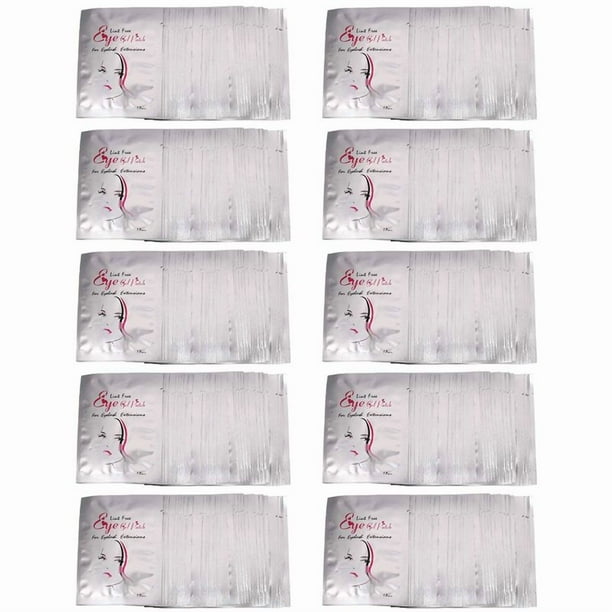 500x Extensión de Pestañas Debajo Gel Almohadillas para Los Ojos No Tejidas Parches de Maquillaje