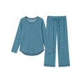 thumbnail image 6 of MINTREUS Women's Pajama Set Long Sleeve Sleepwear Set Soft Two Piece Matching Set with Pockets, 6 of 6
