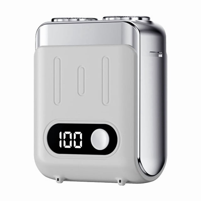 Mini Electric Razor for Men, 2026 Upgraded Wet & Dry Electric Shaver for Men IPX7 Waterproof, Razors Magnetic Double Head Shavers Beard Trimmer with Battery Indicator