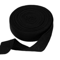 Uxcell Cotton Twill Tape Ribbon 1" 11 Yard Herringbone Webbing Tape, Black
