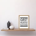 thumbnail image 2 of Exercise Inspiration Grit Hustle Respect Exercise Workout Gym Decor Artwork Framed Wall Art Print A4, 2 of 4