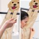 thumbnail image 5 of Toallas de mano AGRIMONY Funny Golden Retriever Dog para baño, 5 of 6