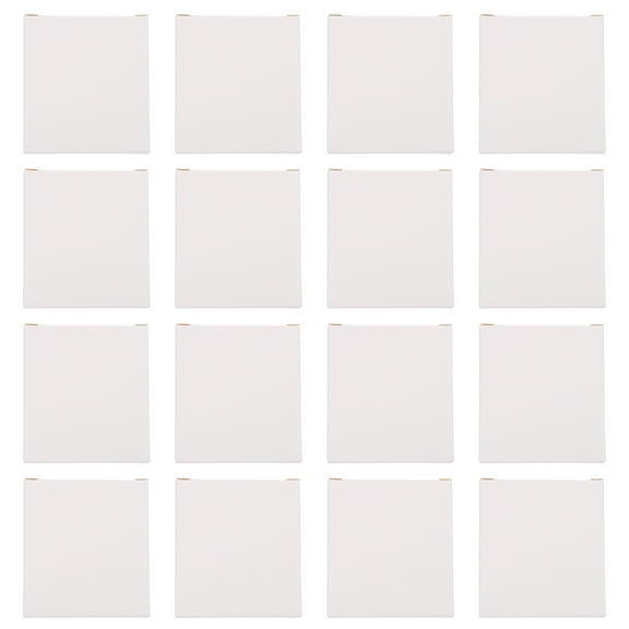 Qumonin 30 Small White Cardboard Shipping Boxes for Christmas Gifts - 70x63x15mm