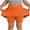 Orange, variant on Girls Athletic Skort with Shorts - Tennis Cheerleading Play Skirt with Pockets, Comfortable Stretch Fabric for School Sports and Gym