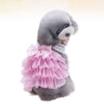 thumbnail image 4 of Sweet Puppy Dog Multicayer Dress Pet Dog Lace Bowknot Tutu Dress Ropa acogedora y encantadora para perro gato (Pink-XS), 4 of 5