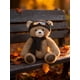 thumbnail image 4 of Oso de peluche marrón clásico con capucha | Muñeco de peluche coleccionable | Regalo de Navidad para niños y adultos | Peluche de 25 cm, 4 of 5
