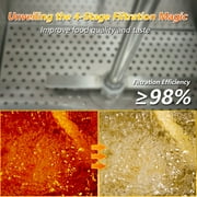 Hakka Deep Fryer Filter Machine, Commercial Mobile Oil Filter System For Restaurant, 48L, 3/4 Hp