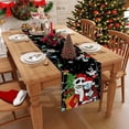 thumbnail image 2 of Linen Christmas Table Runner 120 Inches Long Christmas Xmas Winter Holiday Home Kitchen Dining Room Table Decorations, 2 of 5