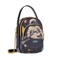 thumbnail image 7 of FORMRS Crossbody Bag for Women Quilted Travel Shoulder Cell Phone Purse with Chain Strap Handbag, Pink Record, 7 of 7