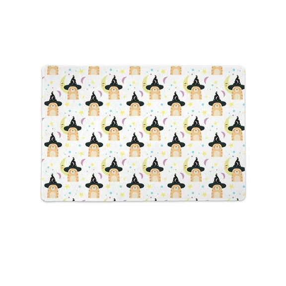 Mage Cats Halloween Pattern Mat Rectangle  -Image by Shutterstock,