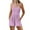 Pink, variant on Kmdttou 2025 New Fashion Women's Solid Color Stylish Pocket Strap Romper Comfortable Casual Wide Leg Romper Shorts with Pockets Clothes on Clearance!