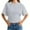#Gray, variant on DPTALR George Women's Summer Solid Color Half Sleeve Cropped T-Shirts,Drop Shoulder,Round Neck,Casual Basic Crop Tops,#Pink,Size XS