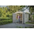 thumbnail image 5 of Keter Factor 8x8 ft. Durable Resin Outdoor Storage Shed With Heavy Duty Floor and Locking Door, Brown, 5 of 7